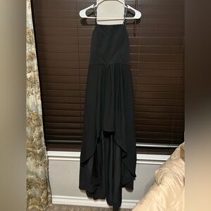Elegant Black Halter Maxi Dress